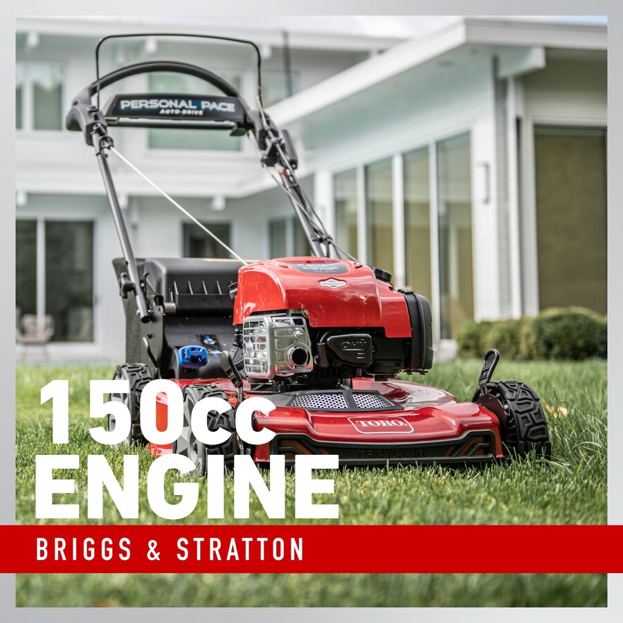 Toro 22 in. (56cm) Recycler® w/ Personal Pace® & SmartStow® Gas Lawn Mower